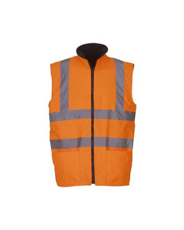 Yoko HV008F - High-Visibility Reversible Fleece Bodywarmer