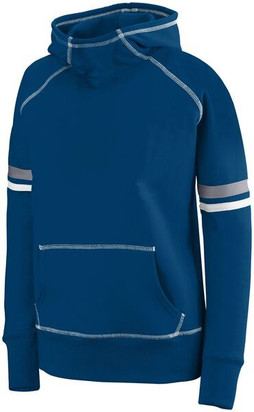 Augusta Sportswear 5441 - Girls Athletic Fleece Hoodie with Thumbholes