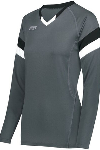 HighFive 342242 - Ladies Tru Hit Tri Color Long Sleeve Jersey