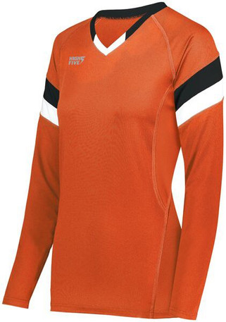 HighFive 342242 - Ladies Tru Hit Tri Color Long Sleeve Jersey