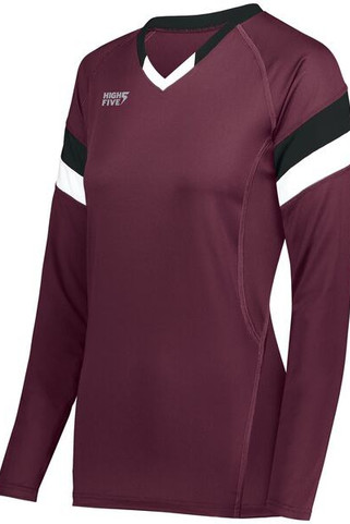 HighFive 342242 - Ladies Tru Hit Tri Color Long Sleeve Jersey