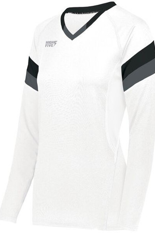 HighFive 342242 - Ladies Tru Hit Tri Color Long Sleeve Jersey