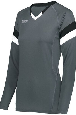 HighFive 342243 - Girls Tru Hit Tri Color Long Sleeve Jersey