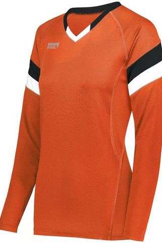 HighFive 342243 - Girls Tru Hit Tri Color Long Sleeve Jersey