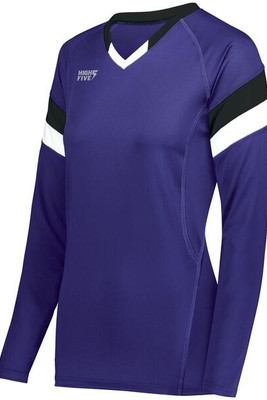 HighFive 342243 - Girls Tru Hit Tri Color Long Sleeve Jersey
