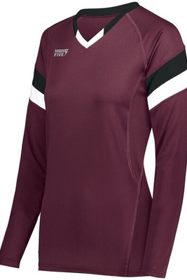 HighFive 342243 - Girls Tru Hit Tri Color Long Sleeve Jersey