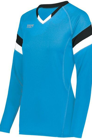 HighFive 342243 - Girls Tru Hit Tri Color Long Sleeve Jersey