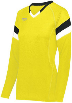 HighFive 342243 - Girls Tru Hit Tri Color Long Sleeve Jersey