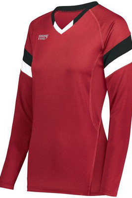 HighFive 342243 - Girls Tru Hit Tri Color Long Sleeve Jersey