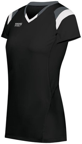 HighFive 342252 - Ladies Tru Hit Tri Color Short Sleeve Jersey