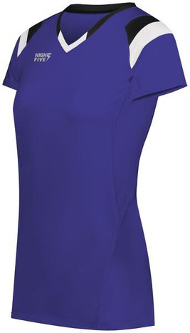 HighFive 342252 - Ladies Tru Hit Tri Color Short Sleeve Jersey