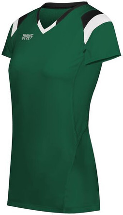 HighFive 342252 - Ladies Tru Hit Tri Color Short Sleeve Jersey
