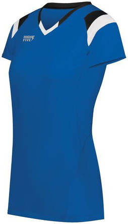 HighFive 342252 - Ladies Tru Hit Tri Color Short Sleeve Jersey