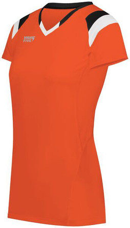 HighFive 342253 - Girls Tru Hit Tri Color Short Sleeve Jersey