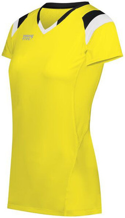 HighFive 342253 - Girls Tru Hit Tri Color Short Sleeve Jersey