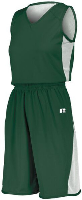 Russell 5R6DLX - Ladies Undivided Single Ply Reversible Shorts