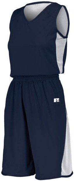 Russell 5R6DLX - Ladies Undivided Single Ply Reversible Shorts
