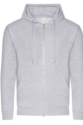 AWDIS JH250 - Eco-Friendly Organic Zipped Hoodie with Kangaroo Pockets