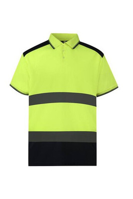 YOKO YK220 - Polo Bicolore Réfléchissant Haute Visibilité