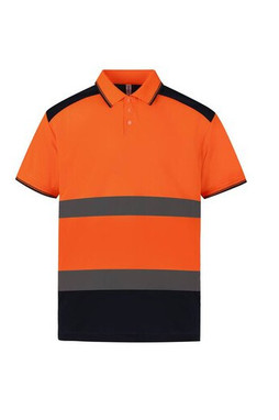 YOKO YK220 - Polo Bicolore Réfléchissant Haute Visibilité