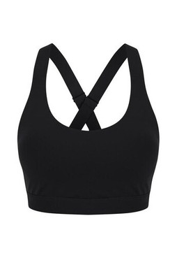 Tombo TL371 - Elastisk Sport-BH med Korsade Band och Metallspänne