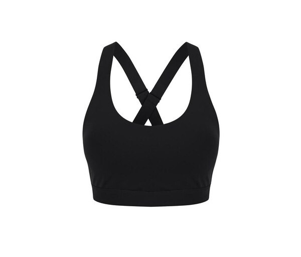 Tombo TL371 - Mid-Support Crossback Sports Bra with Metal Closure