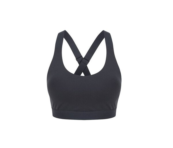 Tombo TL371 - Mid-Support Crossback Sports Bra with Metal Closure