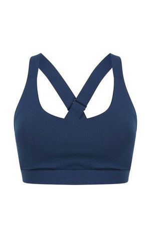 Tombo TL371 - Mid-Support Crossback Sports Bra with Metal Closure