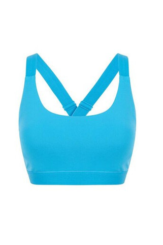 Tombo TL371 - Mid-Support Crossback Sports Bra with Metal Closure