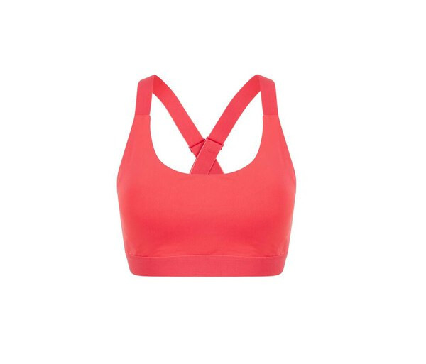 Tombo TL371 - Mid-Support Crossback Sports Bra with Metal Closure