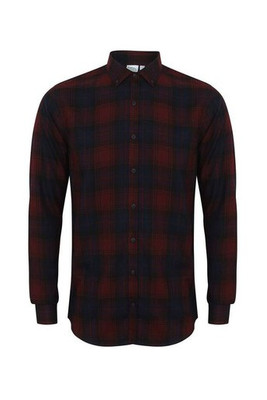 SF Men SF560 - Timeless Slim Fit Plaid Lumberjack Shirt