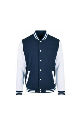 Build Your Brand BYB004 - Vintage Inspired Unisex Baseball Jacket BYB004
