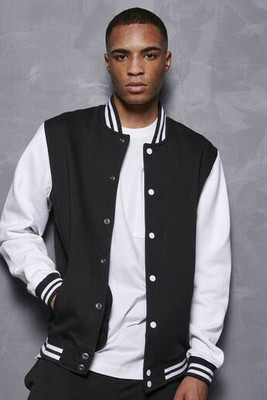 BUILD YOUR BRAND BYB004 - Veste Iconique Style Baseball Années 50