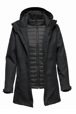 STORMTECH SHSSJ2W - Parka Feminina 3 em 1 Impermeável e Respirável