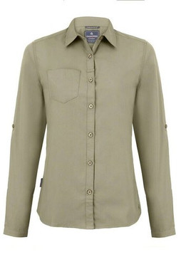 CRAGHOPPERS CES002 - Chemise manches longues en polyester recyclé femme