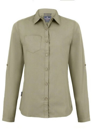 Craghoppers CES002 - Long sleeve shirt in Womens recycled polyester