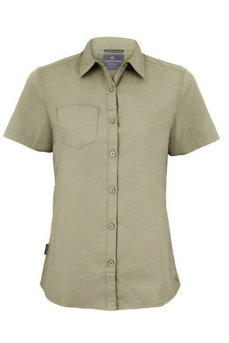Craghoppers CES004 - Short sleeve shirt in female recycled polyester