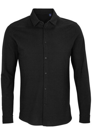 NEOBLU 03777 - Økologisk Herreskjorte i Piqué Bomuld