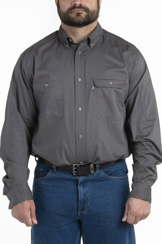 Berne SH21 - Mens Utility Lightweight Canvas Woven Shirt
