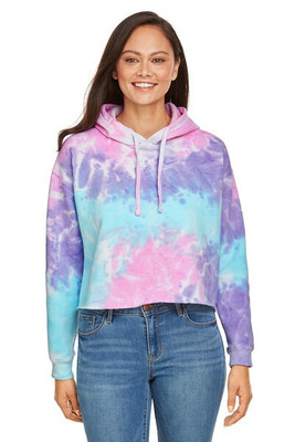 Tie-Dye CD8333 - Ladies Cropped Hooded Sweatshirt