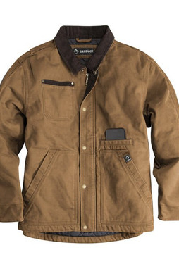 Dri Duck DD5091 - Chaqueta de Lona con Forro Acolchado y Cuello de Pana