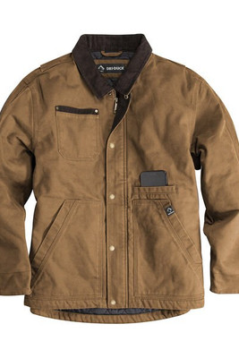 Dri Duck DD5091 - Chaqueta de Lona con Forro Acolchado y Cuello de Pana