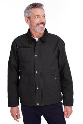 Dri Duck DD5091 - Chaqueta de Lona con Forro Acolchado y Cuello de Pana
