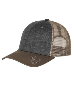 Dri Duck DI3459 - Structured Mid Profile Heather Trucker Hat