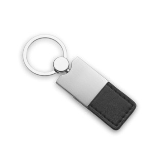 COLUMBUS PU Elegant PU Leather and Metal Key Ring Accessory - GiftRetail AR1589