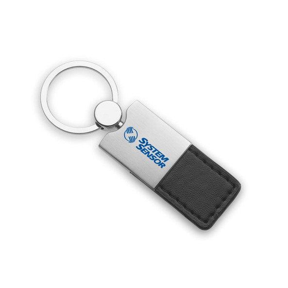 GiftRetail AR1589 - COLUMBUS PU Elegant PU Leather and Metal Key Ring Accessory