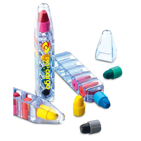 GiftRetail IT1329 - MAGIC Creative Kids Set of 6 Colorful Wax Crayons