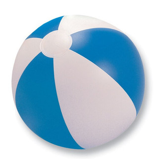 PLAYTIME Vibrant Striped Inflatable Beach Ball Ø23.5cm - GiftRetail IT1627