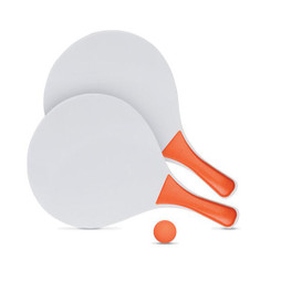 GiftRetail IT1911 - MATCH Premium Beach Tennis Set with Soft Ball