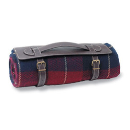 GiftRetail IT1989 - COMFY Couverture de Voyage Confort avec Sangle PVC